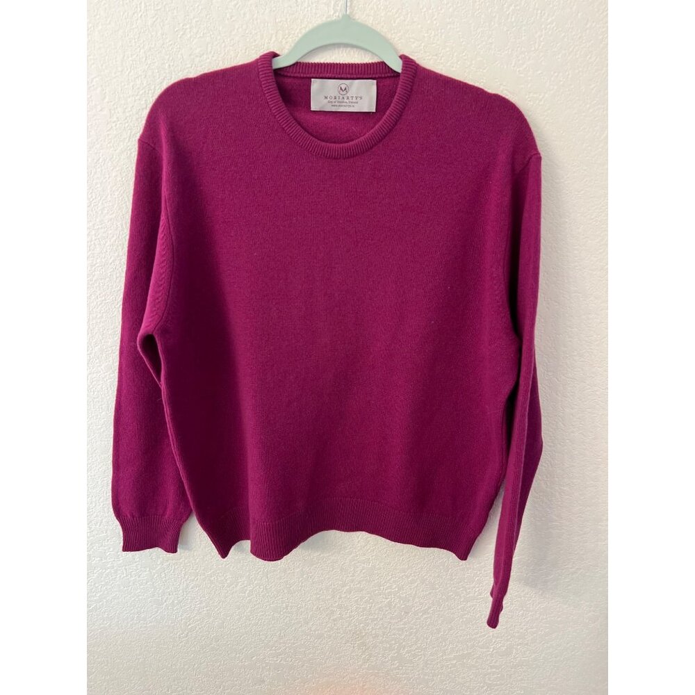 Moriarty’s Gap of Dunlop, Ireland pure new wool pink sweater women size XL
